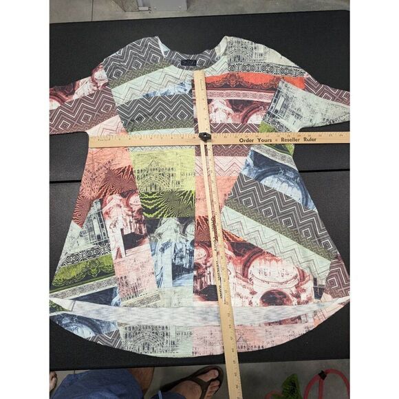 Top Ligne Multicolor Printed 3/4 Sleeve Top M - Picture 5 of 5